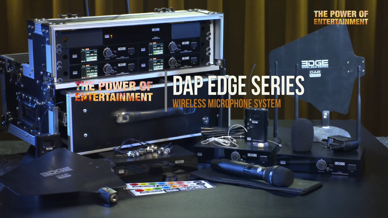 The Power Of Entertainment - DAP EDGE series. Order codes D1475B, D1476B, D1477B, D1478B, D1485 and D1486