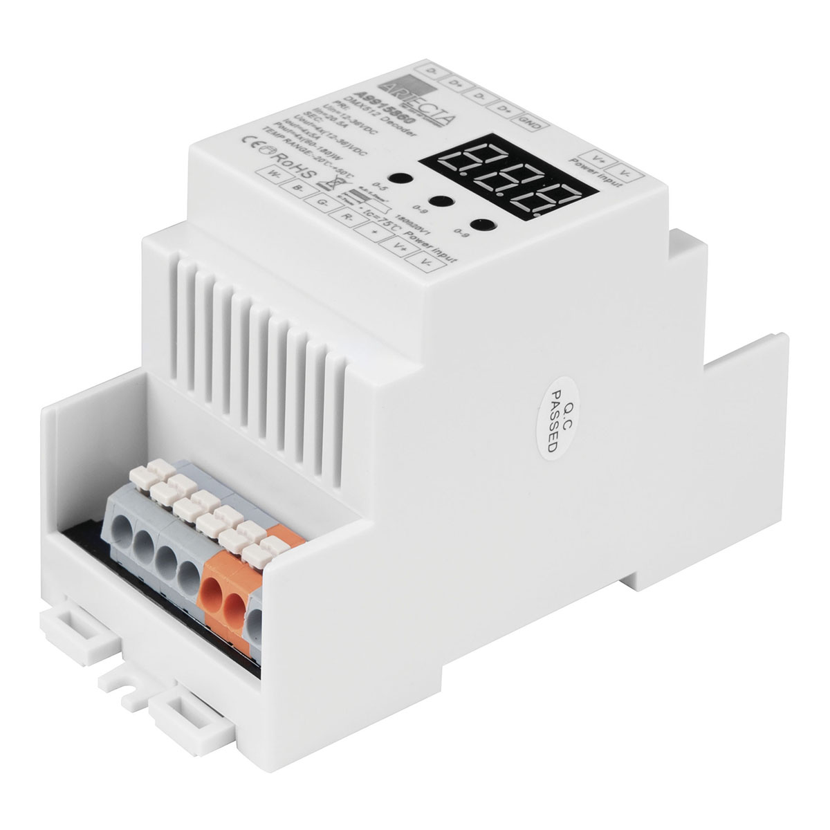 Artecta Play-III DMX Din Rail Decoder Artecta Play-III DMX Din Rail Decoder