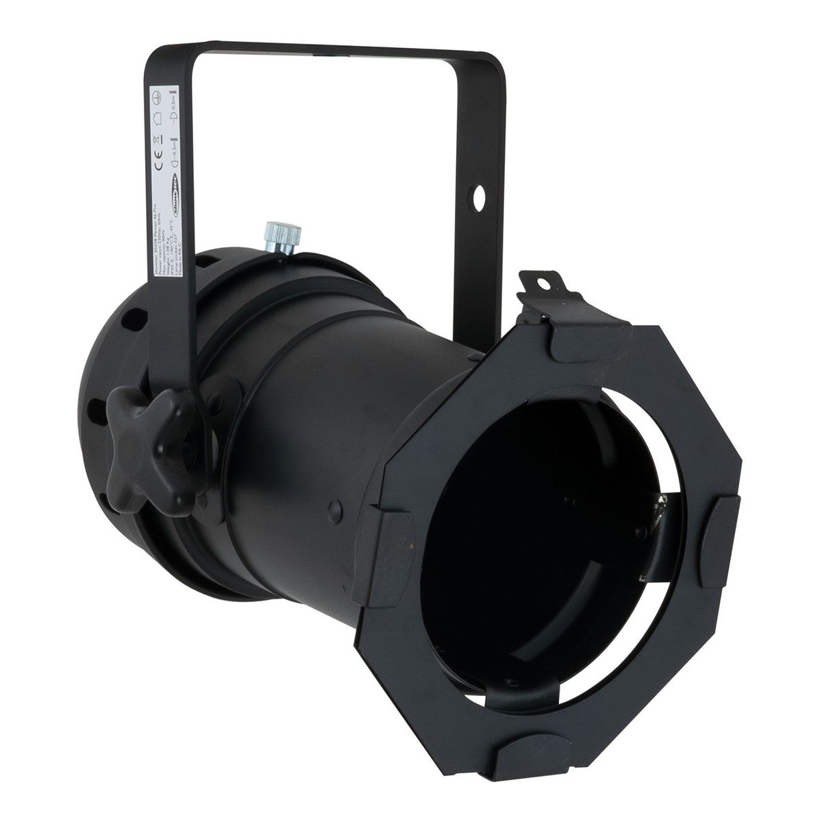 Showtec Par 46 lange zwarte en gepolijste Parcan met E27 fitting Showtec Par 46 lange zwarte en gepolijste Parcan met E27 fitting