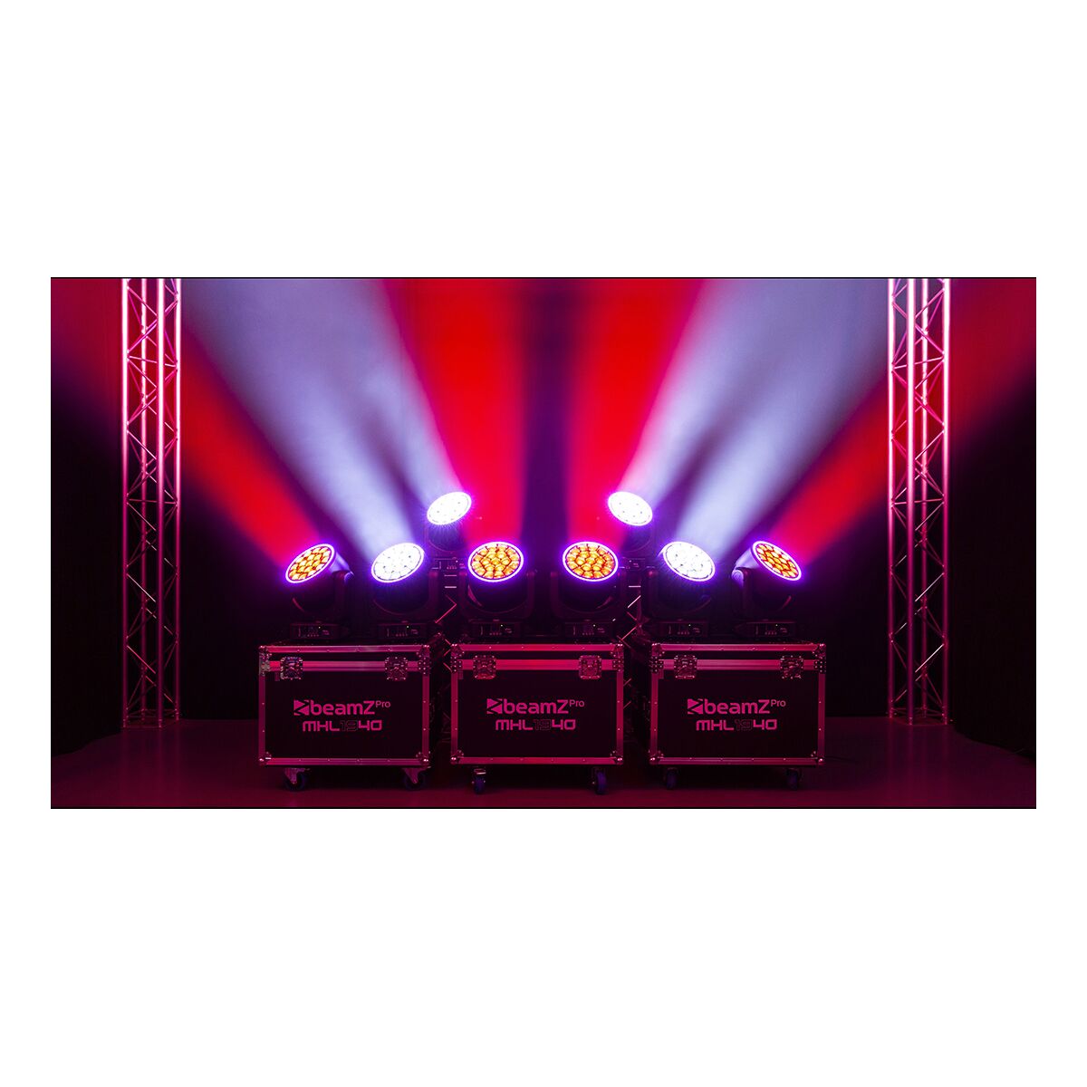 BeamZ Professional MHL1940 LED Moving Head met Zoom 19 x 40 Watt BeamZ Professional MHL1940 LED Moving Head met Zoom 19 x 40 Watt