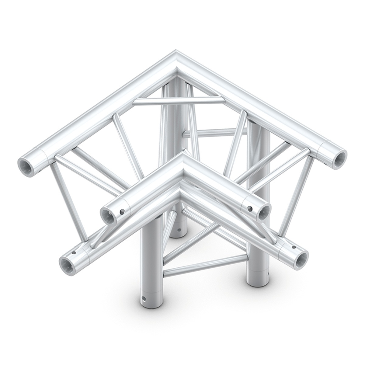 Milos ALU33 truss driehoek 3-weg hoek rechts apex down Milos ALU33 truss driehoek 3-weg hoek rechts apex down