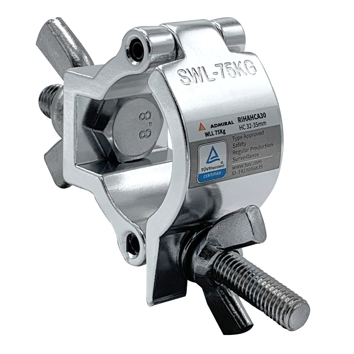 Admiral halfcoupler 32-35mm M10 WLL 75kg Admiral halfcoupler 32-35mm M10 WLL 75kg