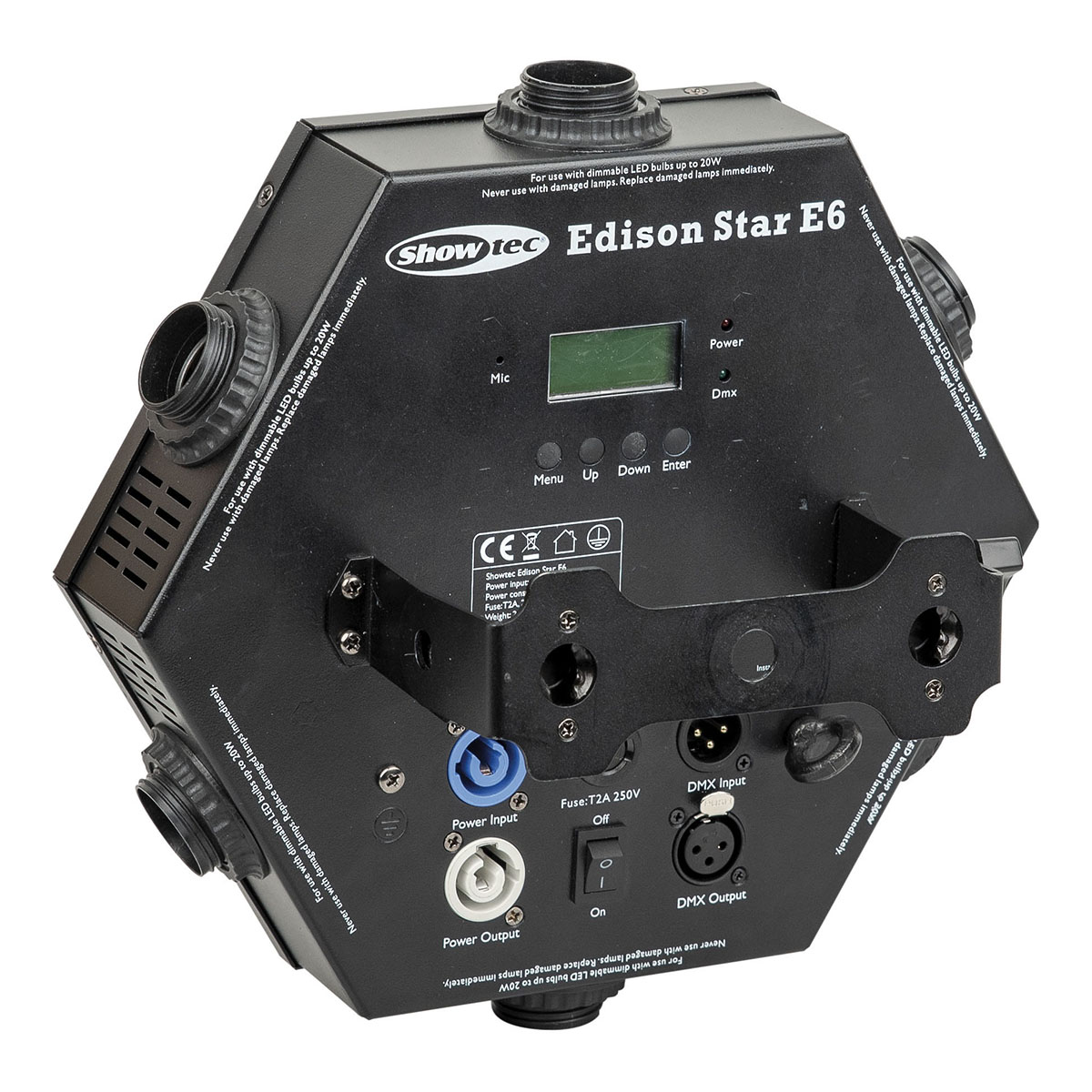 Showtec Edison Star E6 DMX Dimmer E27 Showtec Edison Star E6 DMX Dimmer E27