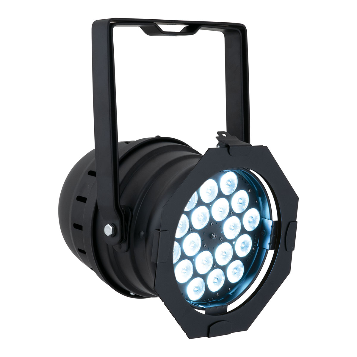 Showtec Q4-18 Par 64 LED spot - kort zwart Showtec Q4-18 Par 64 LED spot - kort zwart
