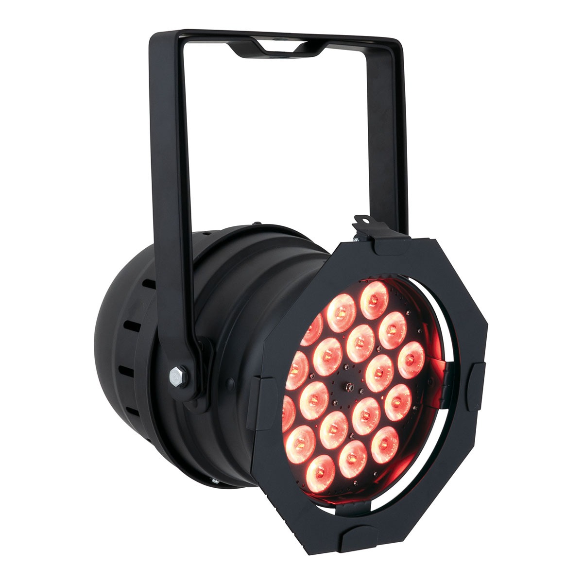 Showtec Q4-18 Par 64 LED spot - kort zwart Showtec Q4-18 Par 64 LED spot - kort zwart
