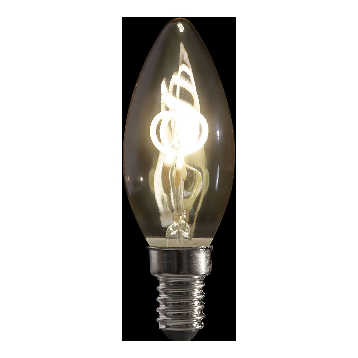 Showgear LED kaars gloeilamp B10 spiraalvormige gloeidraad Showgear LED kaars gloeilamp B10 spiraalvormige gloeidraad
