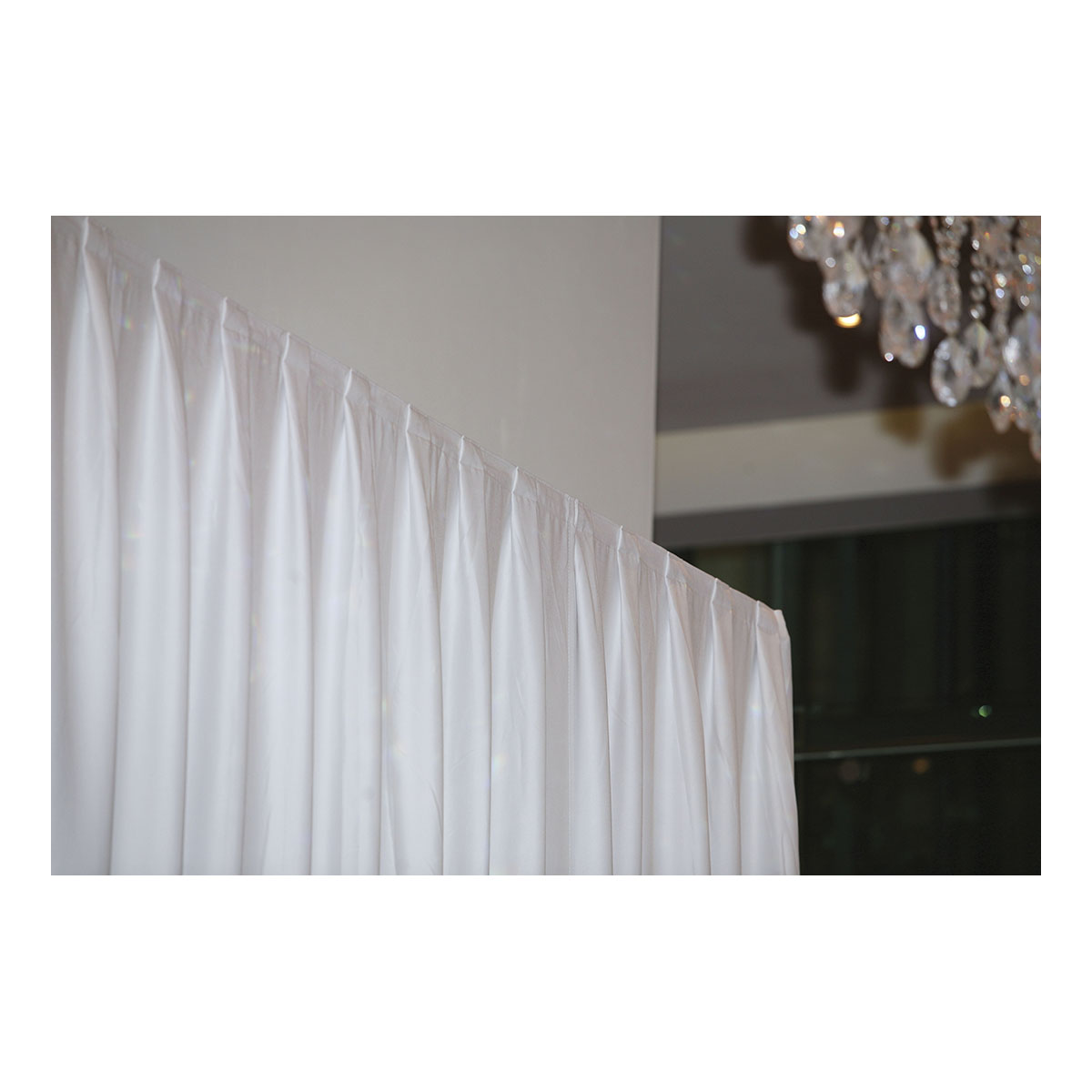 WENTEX® Pipe & Drape Medium Gloss Satin gordijn 300x300cm (bxh) 165 gram/m² geplooid - wit WENTEX® Pipe & Drape Medium Gloss Satin gordijn 300x300cm (bxh) 165 gram/m² geplooid - wit
