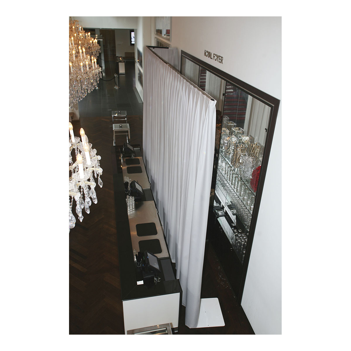 WENTEX® Pipe & Drape Medium Gloss Satin gordijn 300x300cm (bxh) 165 gram/m² geplooid - wit WENTEX® Pipe & Drape Medium Gloss Satin gordijn 300x300cm (bxh) 165 gram/m² geplooid - wit