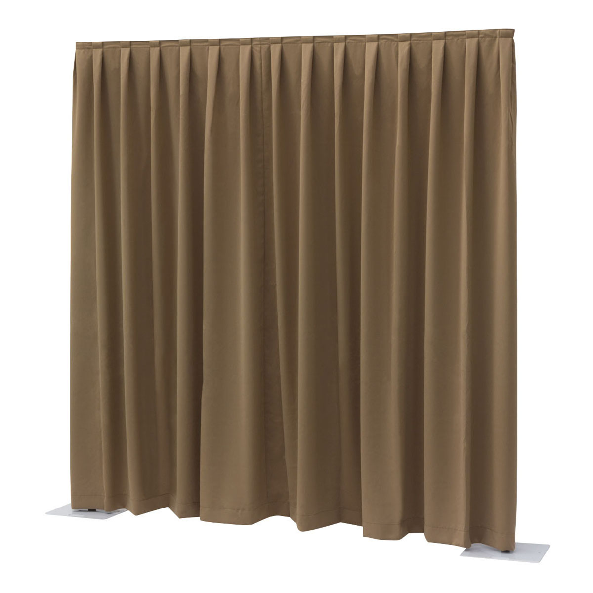 WENTEX® Pipe & Drape Dimout gordijn 300x300cm (bxh) 260 gram/m² geplooid - bruin WENTEX® Pipe & Drape Dimout gordijn 300x300cm (bxh) 260 gram/m² geplooid - bruin