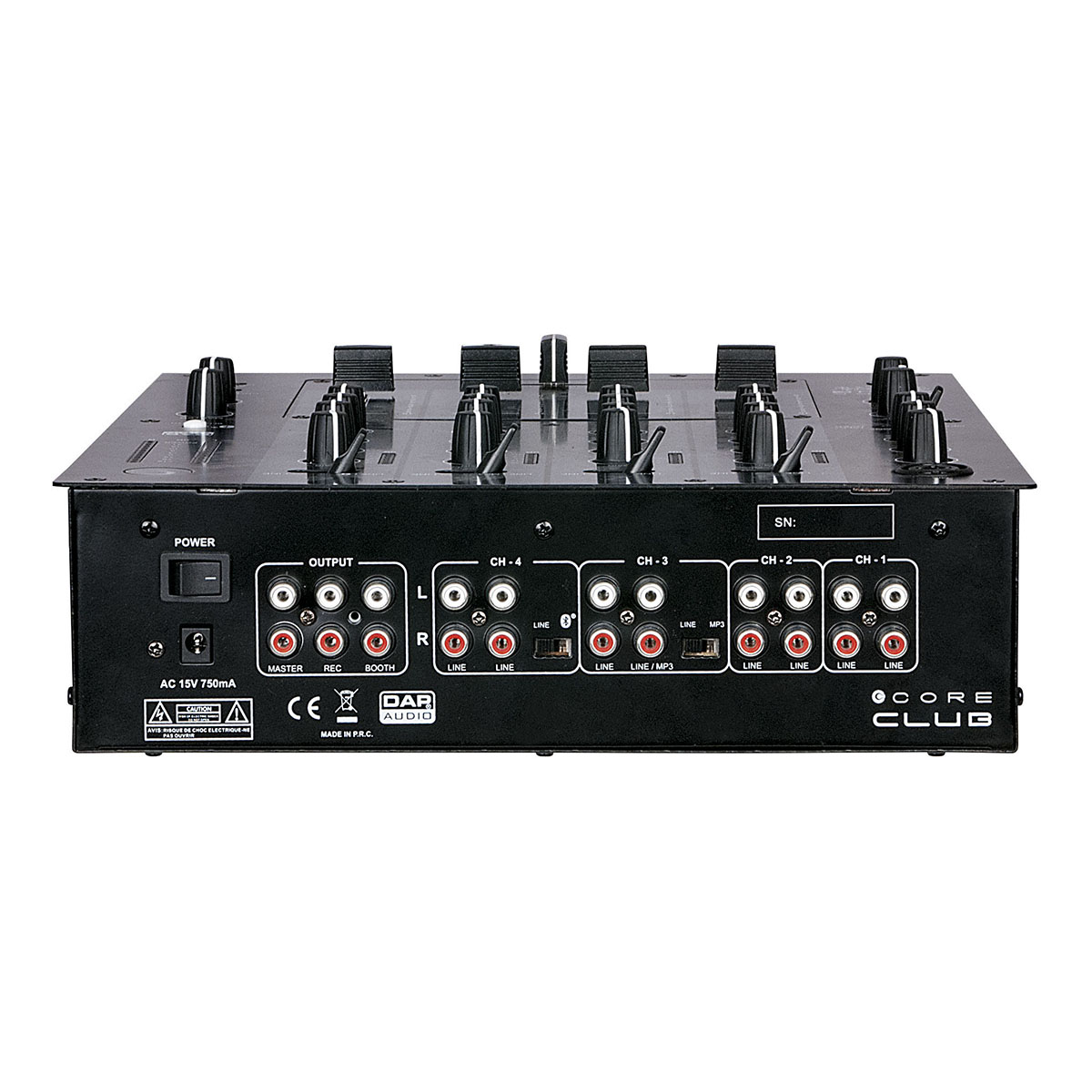 DAP CORE Club - DJ-mixer 4 kanalen