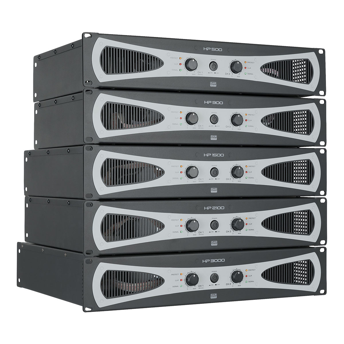 DAP HP-500 Versterker 2x 200W - 19 inch 2HE DAP HP-500 Versterker 2x 200W - 19 inch 2HE