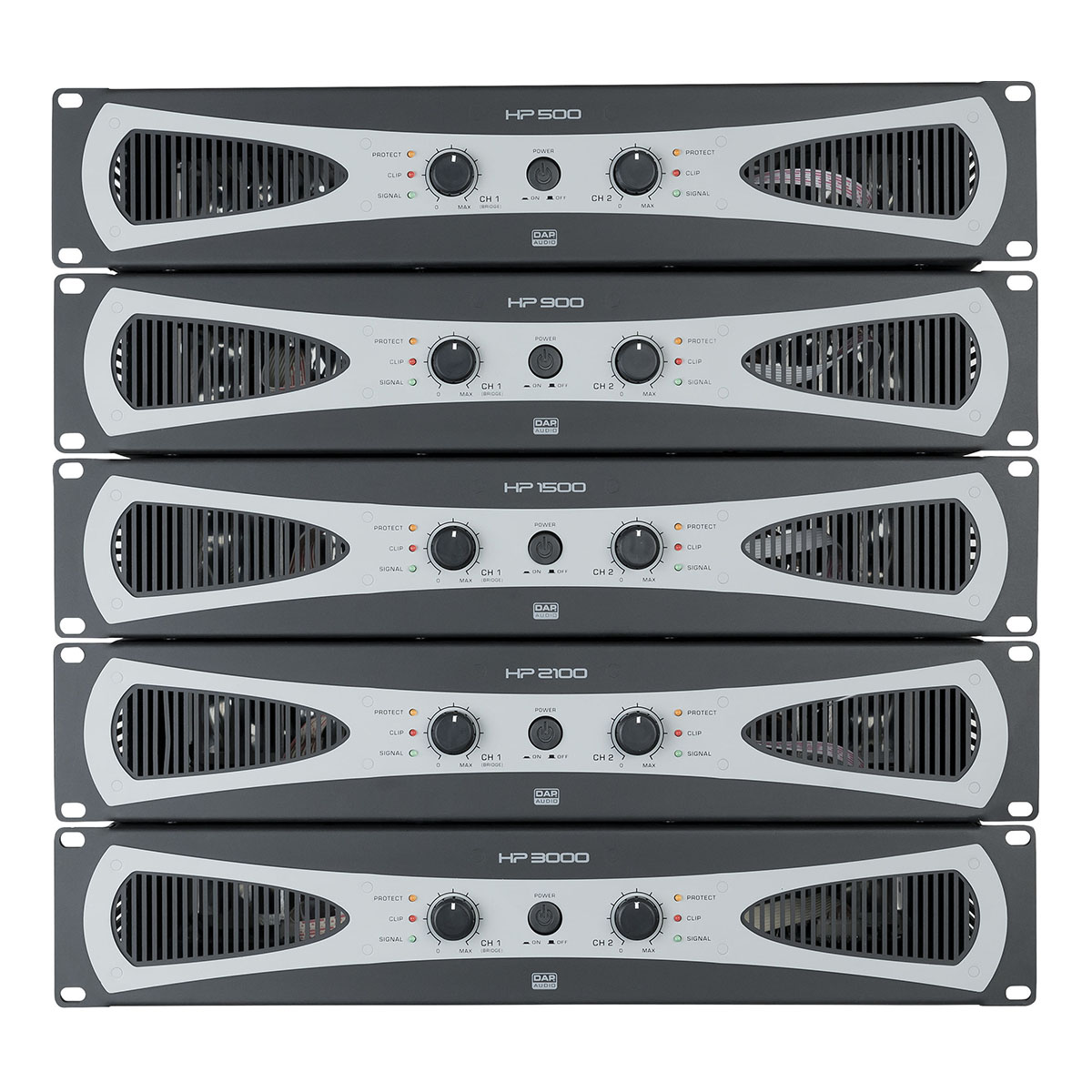 DAP HP-900 Versterker 2x 450W - 19 inch 2HE DAP HP-900 Versterker 2x 450W - 19 inch 2HE