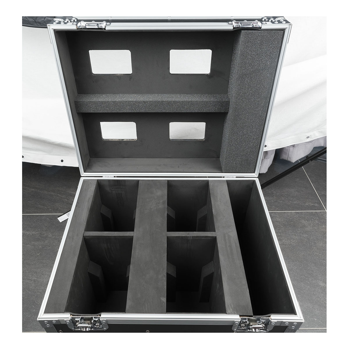 DAP flightcase voor 4x Showtec Phantom 65