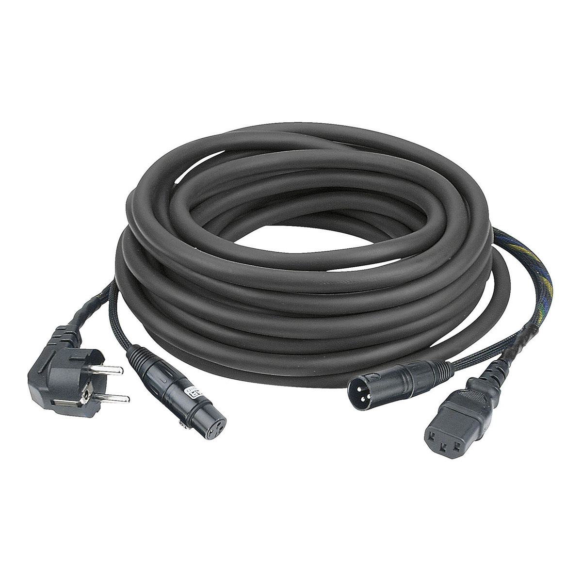 DAP FP08 Audio Power / Signaal combikabel zwart - 20 m DAP FP08 Audio Power / Signaal combikabel zwart - 20 m