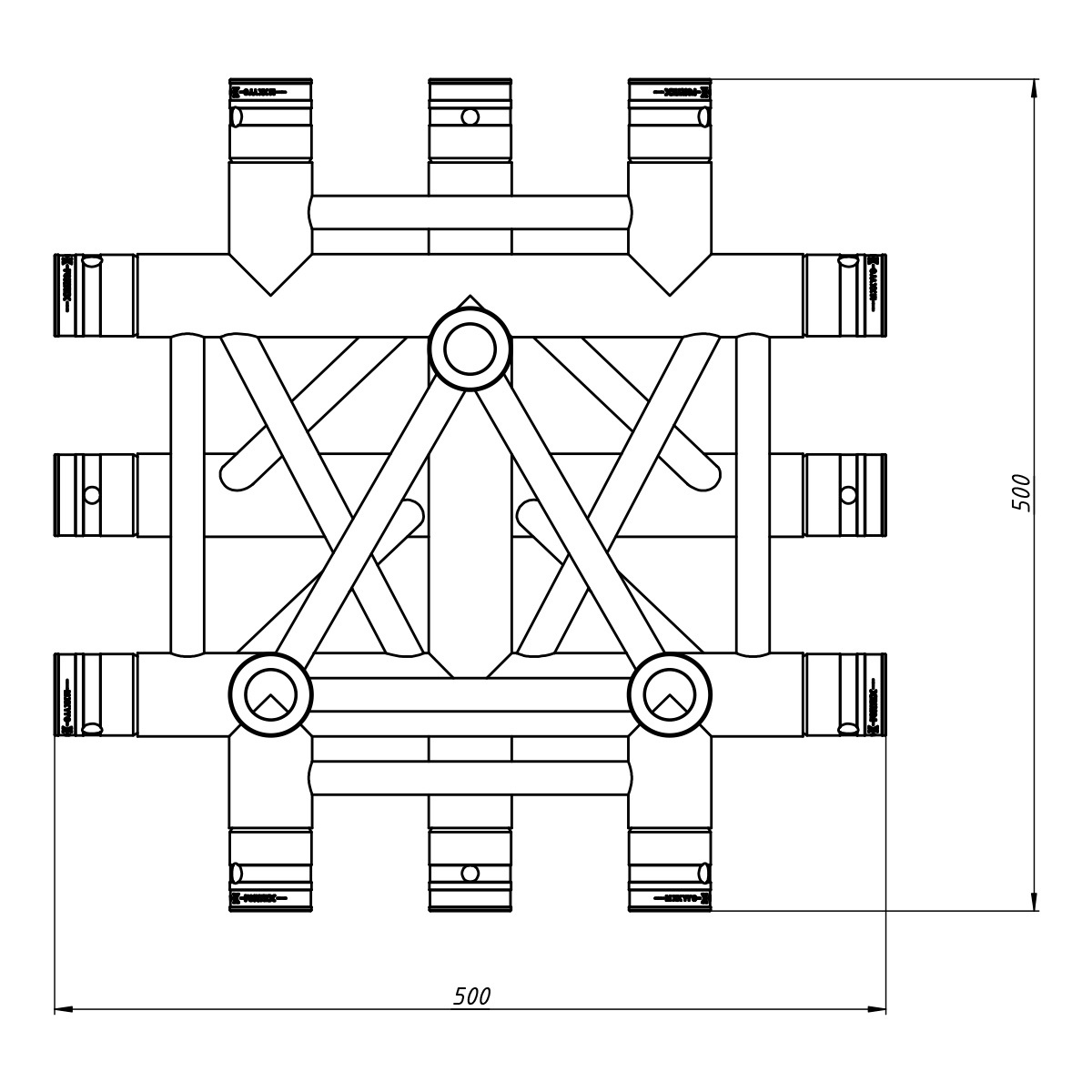 FORTEX FX33-C52 driehoek truss 5-weg kruis apex up FORTEX FX33-C52 driehoek truss 5-weg kruis apex up