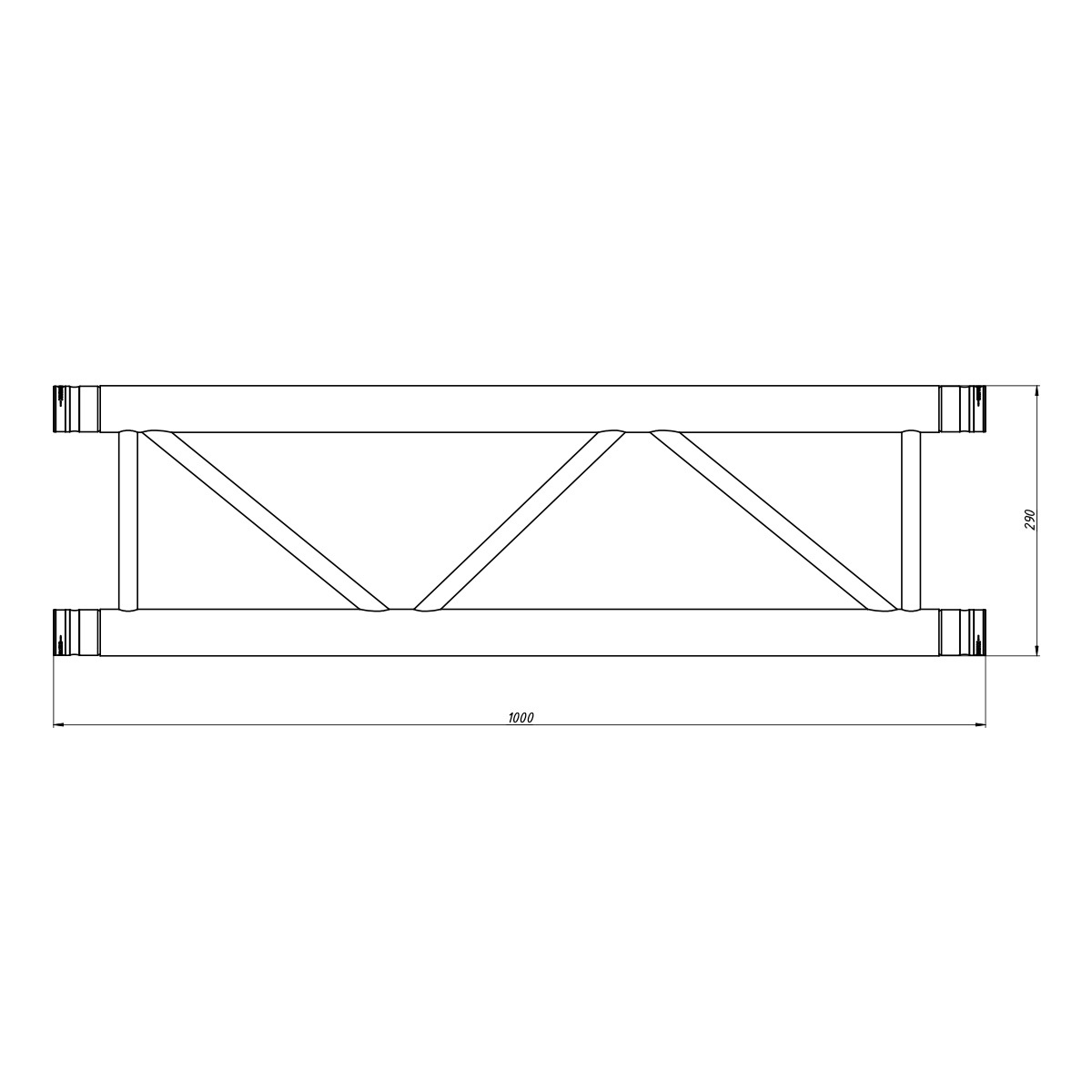 FORTEX FX32-L100 ladder truss 100 cm FORTEX FX32-L100 ladder truss 100 cm
