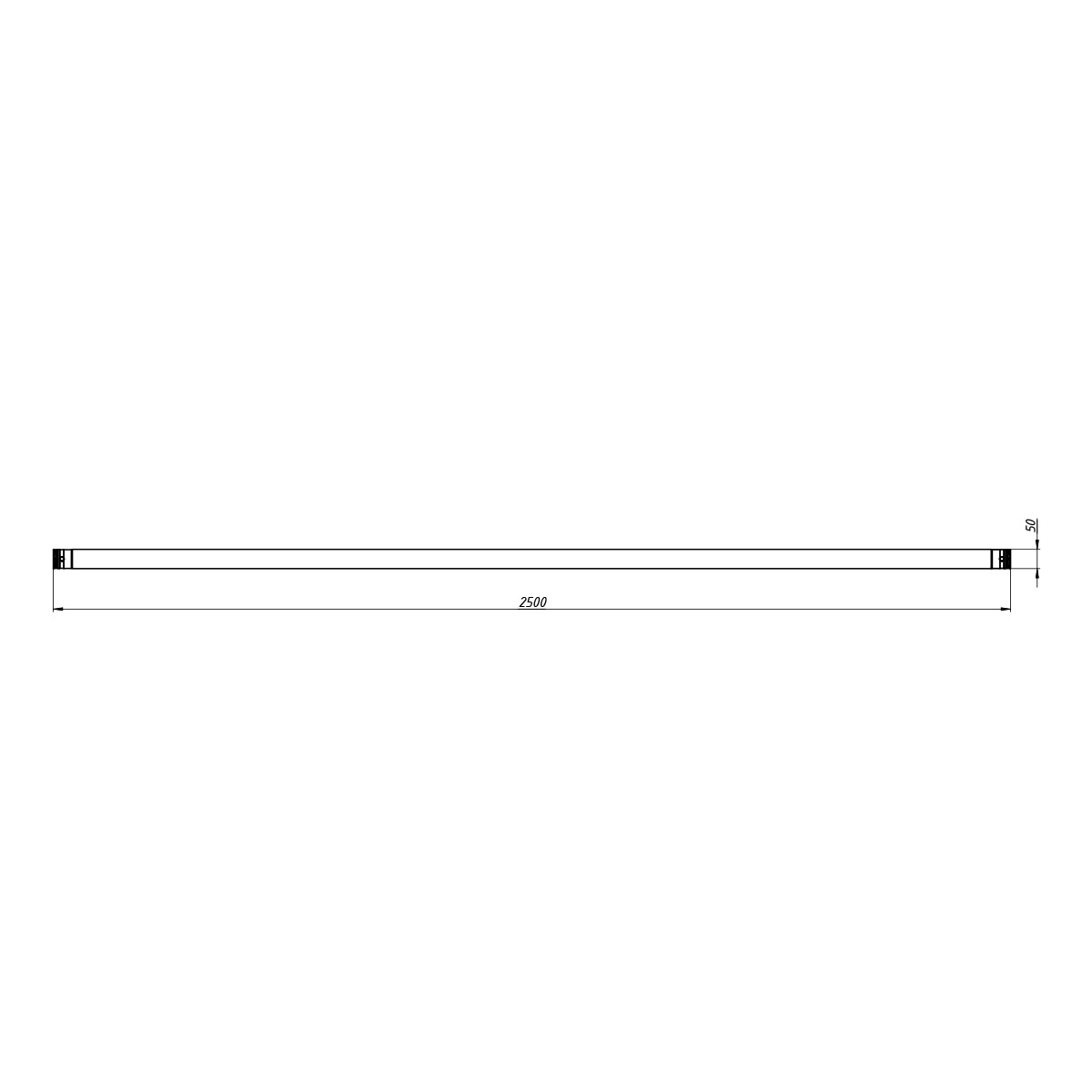 FORTEX FX31-L250 enkele truss buis lengte 250 cm zwart FORTEX FX31-L250 enkele truss buis lengte 250 cm zwart