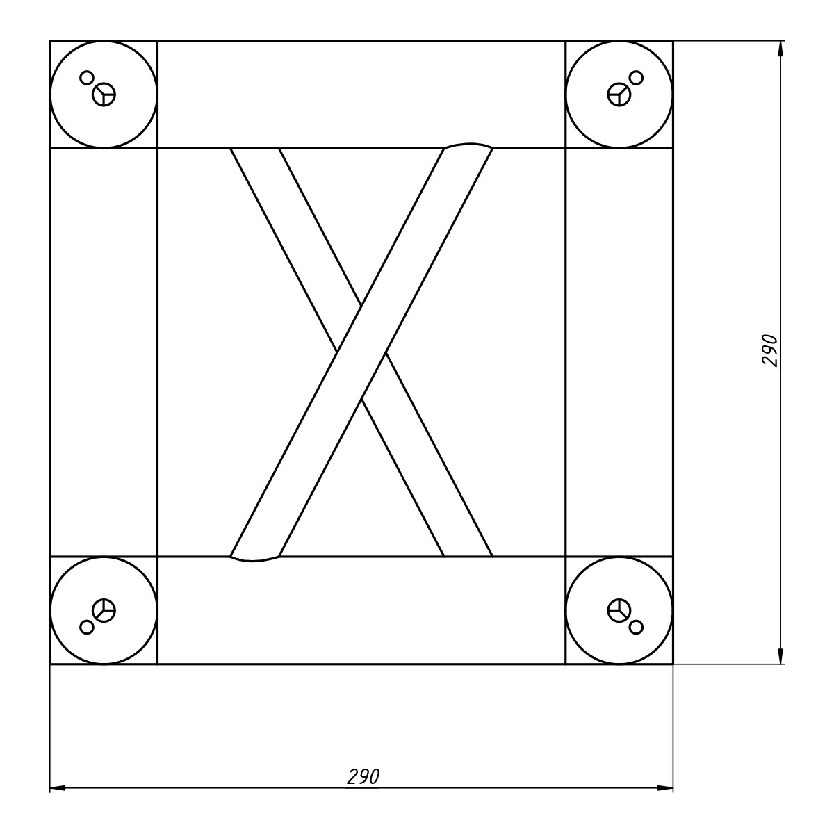 FORTEX FX34-MCB vierkant truss boxcorner 30 serie FORTEX FX34-MCB vierkant truss boxcorner 30 serie