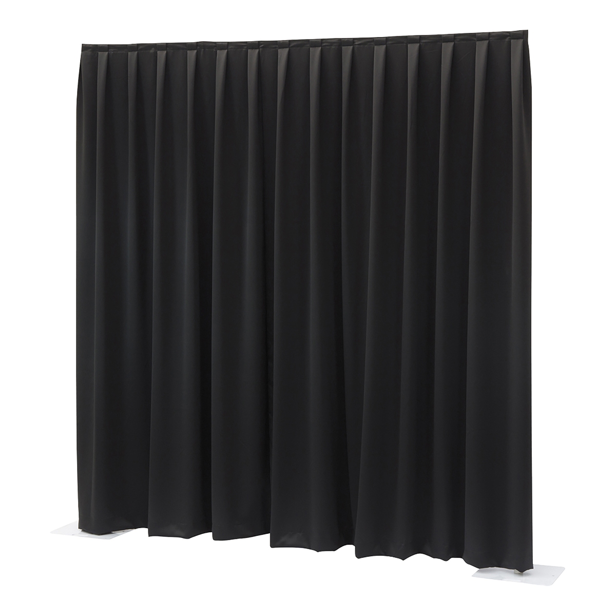 WENTEX® Pipe & Drape Molton gordijn 300x400cm (bxh) 300 gram/m² geplooid – zwart WENTEX® Pipe & Drape Molton gordijn 300x400cm (bxh) 300 gram/m² geplooid – zwart