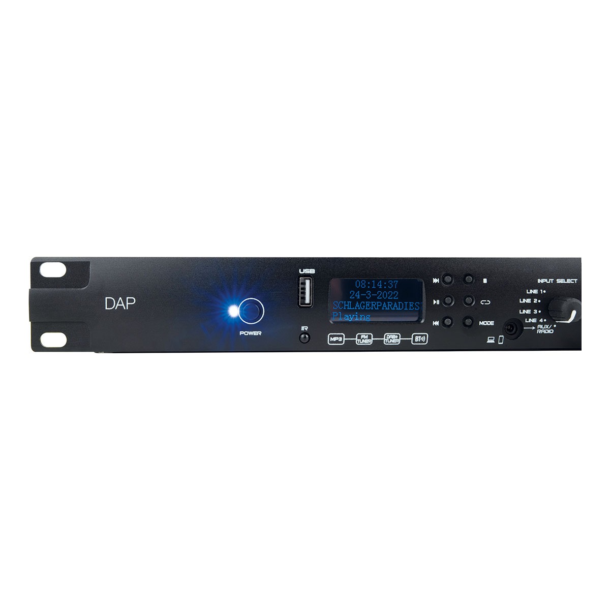 DAP MP-100DBT Professionele Mediaspeler 1U met DAB+ DAP MP-100DBT Professionele Mediaspeler 1U met DAB+
