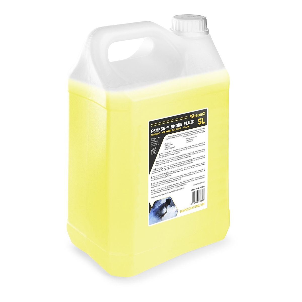 4x BeamZ FSMF5E-Y standaard rookvloeistof – Geel – 5L 4x BeamZ FSMF5E-Y standaard rookvloeistof – Geel – 5L