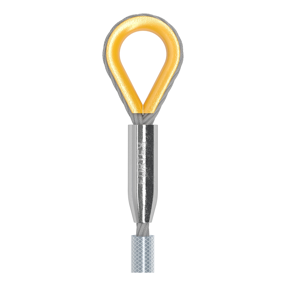 FORTEX PVC Steel 1 meter - Ø10mm 1T staalkabel 6x 36 + stk certificaat FORTEX PVC Steel 1 meter - Ø10mm 1T staalkabel 6x 36 + stk certificaat