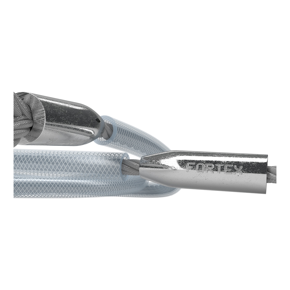 FORTEX PVC Steel 3 meter - Ø10mm 1T staalkabel 6x 36 + stk certificaat FORTEX PVC Steel 3 meter - Ø10mm 1T staalkabel 6x 36 + stk certificaat