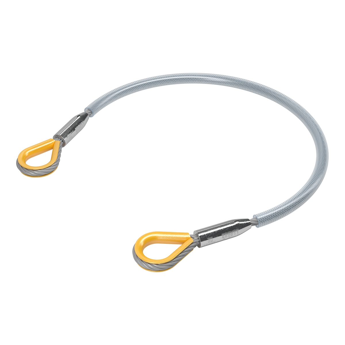 FORTEX PVC Steel 1 meter - Ø10mm 1T staalkabel 6x 36 + stk certificaat FORTEX PVC Steel 1 meter - Ø10mm 1T staalkabel 6x 36 + stk certificaat