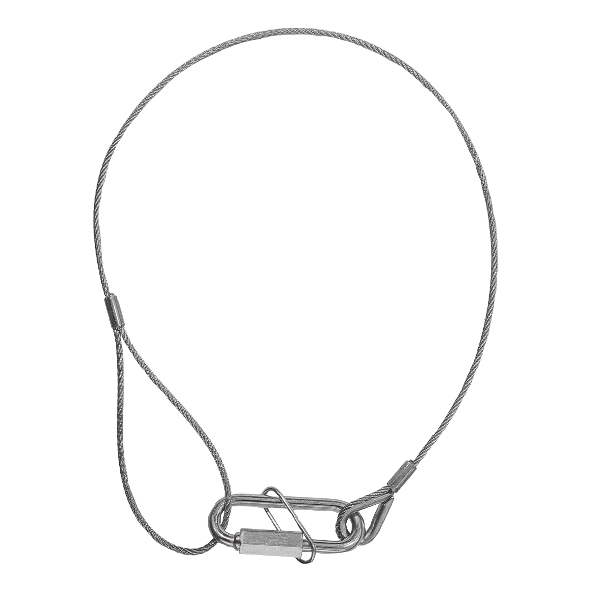 Safety veiligheidskabel 50 cm met geborgde noodschalm - Ø3 mm Safety veiligheidskabel 50 cm met geborgde noodschalm - Ø3 mm