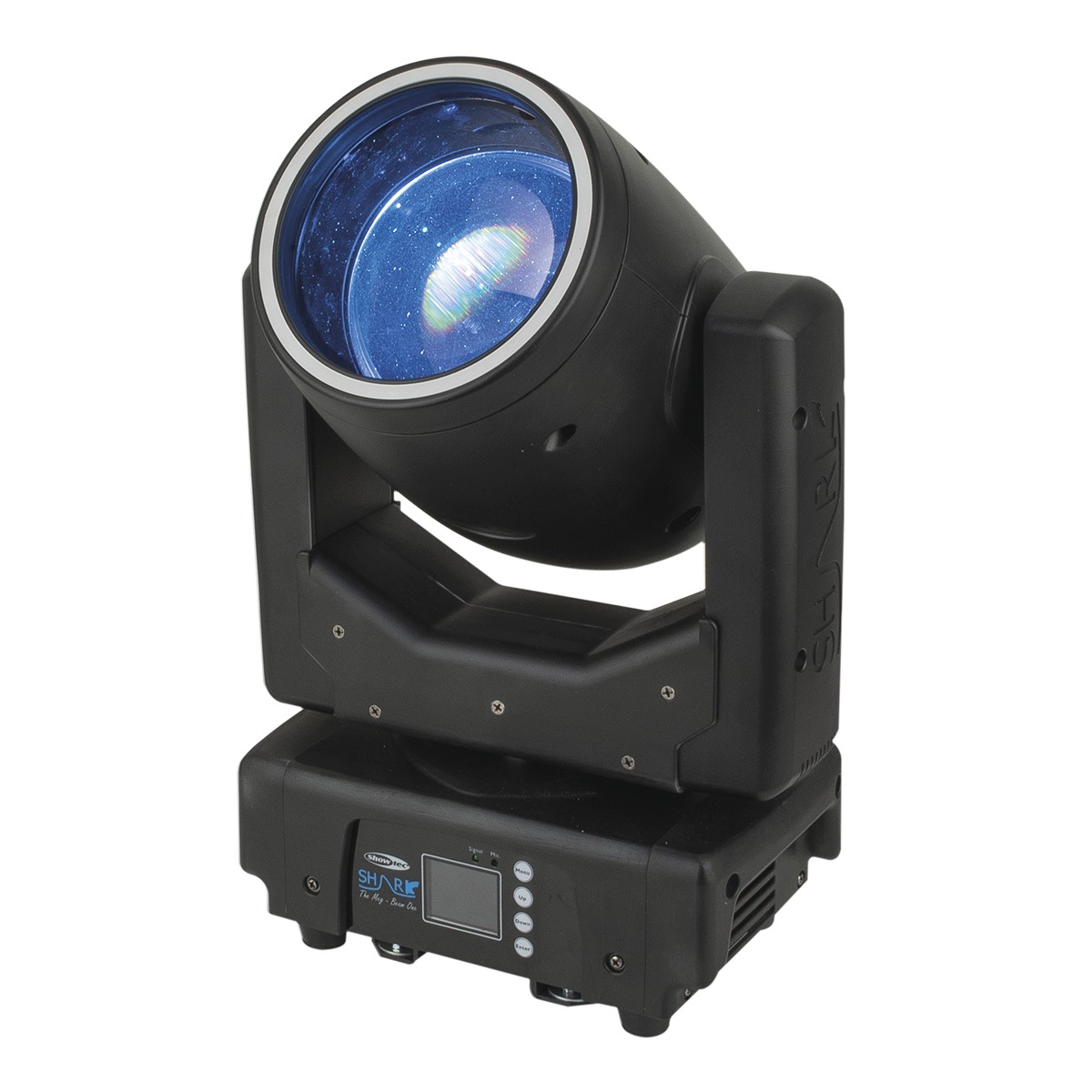 Showtec Shark - The Meg - Beam One Compacte 100W LED Beam Moving Head Showtec Shark - The Meg - Beam One Compacte 100W LED Beam Moving Head