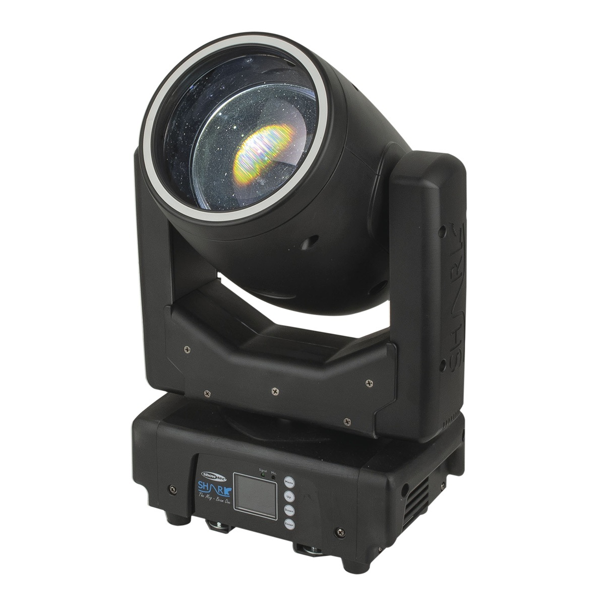 Showtec Shark - The Meg - Beam One Compacte 100W LED Beam Moving Head Showtec Shark - The Meg - Beam One Compacte 100W LED Beam Moving Head