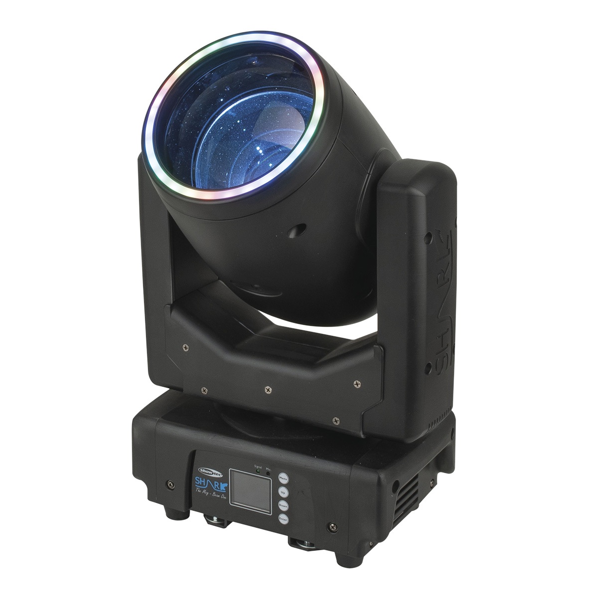 Showtec Shark - The Meg - Beam One Compacte 100W LED Beam Moving Head Showtec Shark - The Meg - Beam One Compacte 100W LED Beam Moving Head