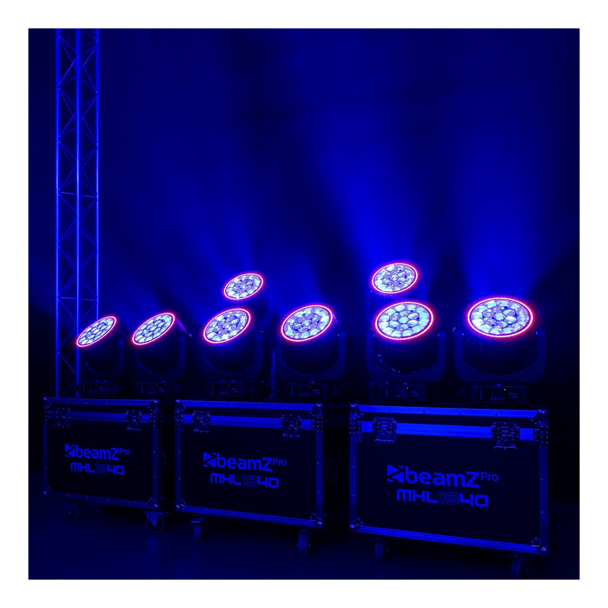 BeamZ Professional MHL1940 LED Moving Head met Zoom 19 x 40 Watt BeamZ Professional MHL1940 LED Moving Head met Zoom 19 x 40 Watt