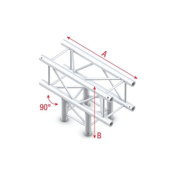 Milos QTUU51 truss vierkant 5-weg kruis 50x50cm Milos QTUU51 truss vierkant 5-weg kruis 50x50cm