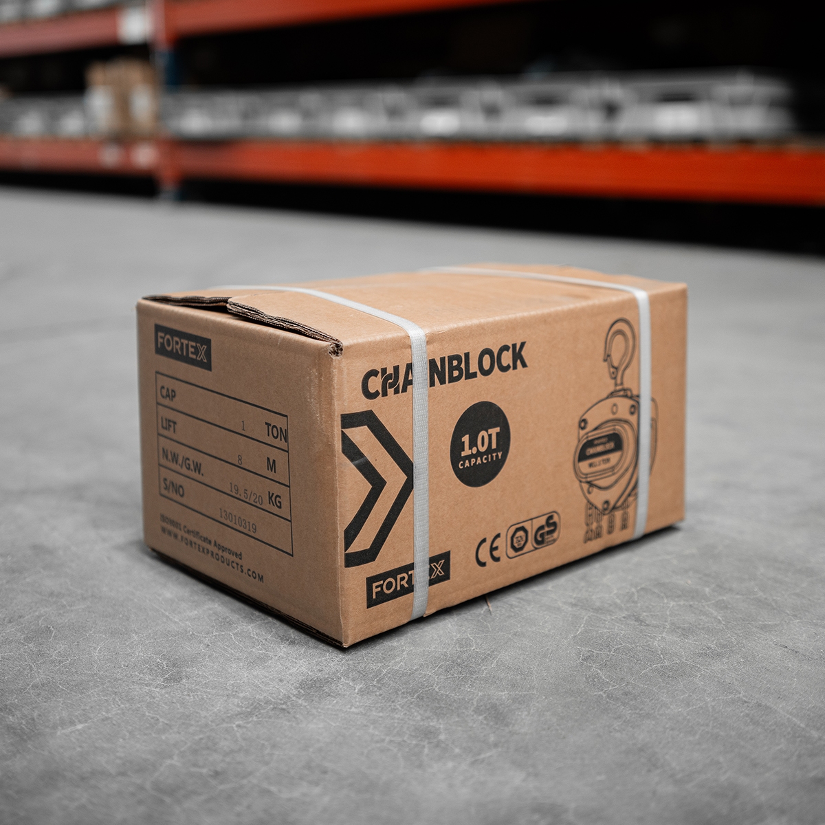 FORTEX Chain Block BASIC MKII 0.25 ton - 6 meter - handtakel FORTEX Chain Block BASIC MKII 0.25 ton - 6 meter - handtakel