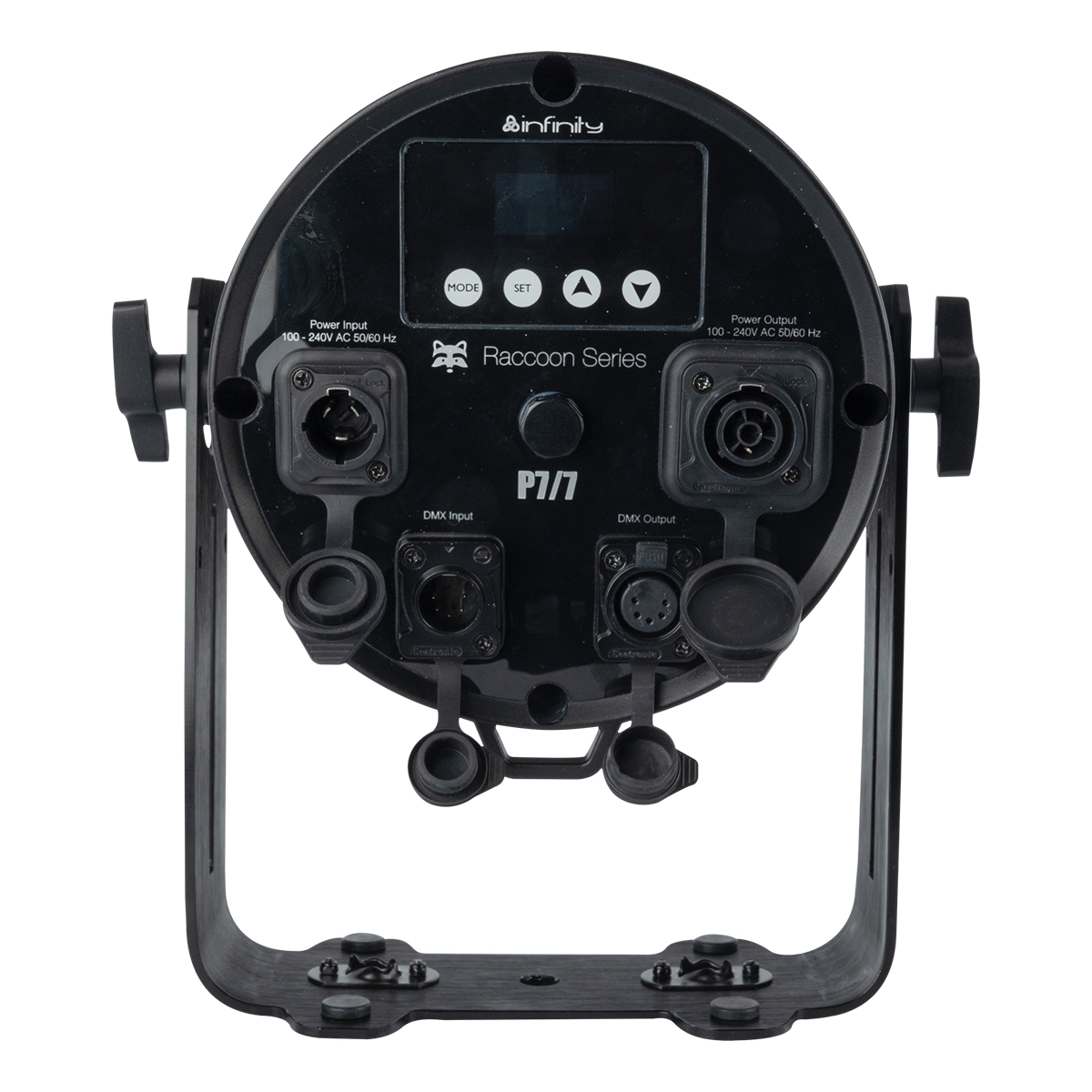 Infinity Raccoon P7/7 Professionele RGBCALDB Par Can - IP65 Infinity Raccoon P7/7 Professionele RGBCALDB Par Can - IP65