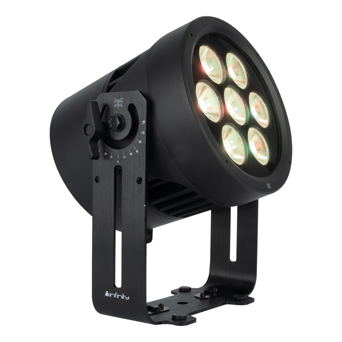 Infinity Raccoon P7/7 Professionele RGBCALDB Par Can - IP65 Infinity Raccoon P7/7 Professionele RGBCALDB Par Can - IP65