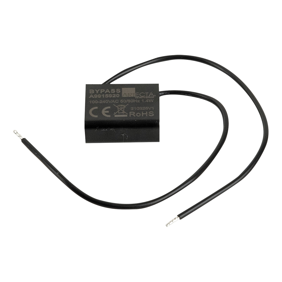 Artecta Bypass for Artecta Bluetooth + RF AC Phase Dimmer Voor tweedraads aansluiting zonder nuldraad