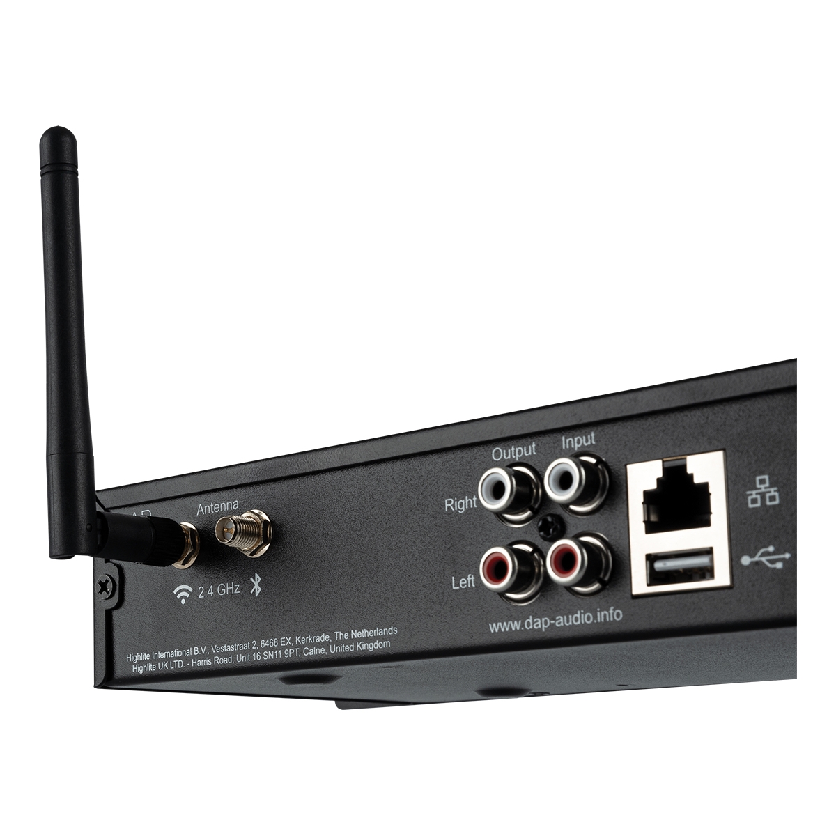 DAP SPA-100 Streaming Pre-Amplifier 1U Media Player met streamingfunctie, USB/MP3-speler, Bluetooth 5.0 en line-in DAP SPA-100 Streaming Pre-Amplifier 1U Media Player met streamingfunctie, USB/MP3-speler, Bluetooth 5.0 en line-in