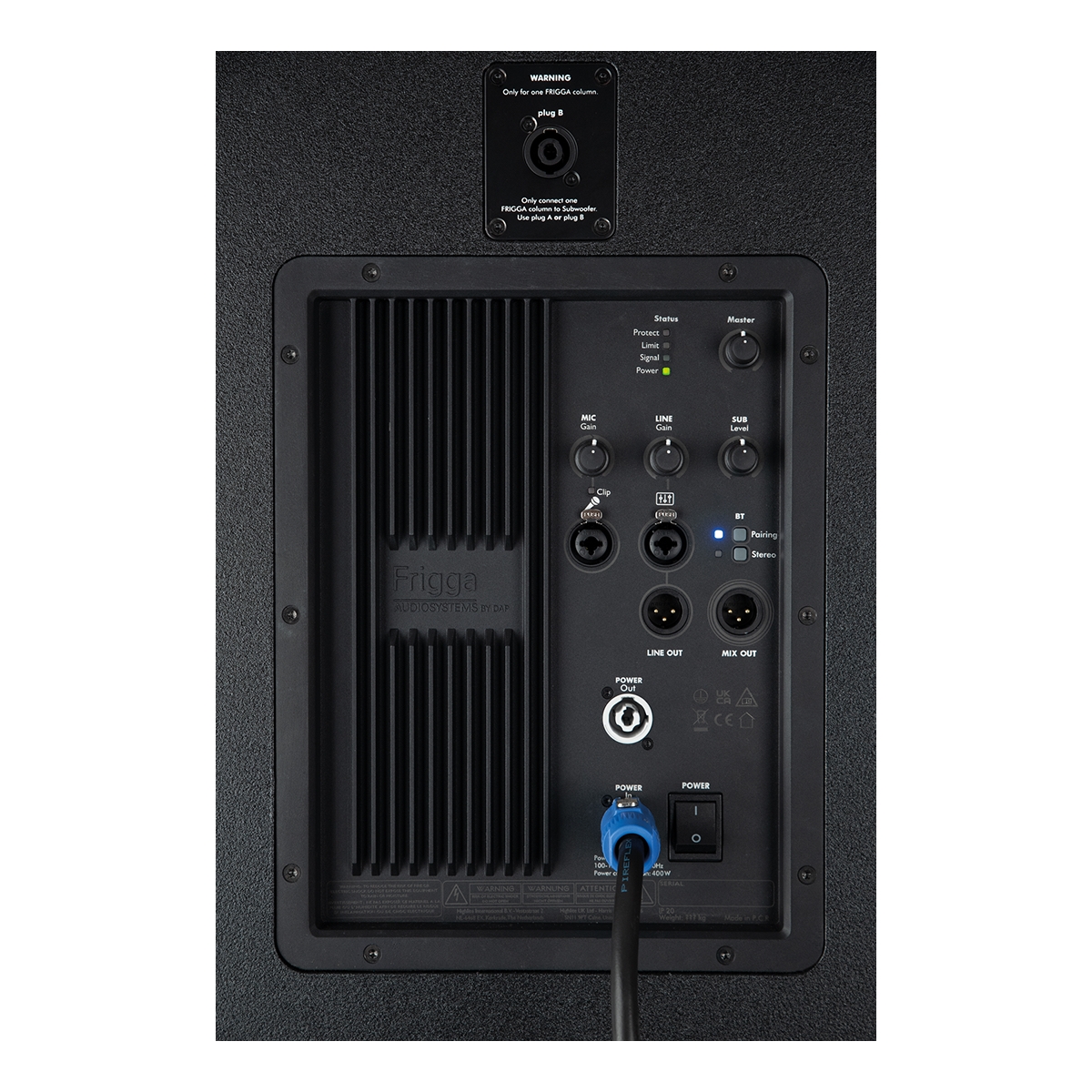 DAP Frigga Enkelvoudig actief kolom PA-systeem - zwart DAP Frigga Enkelvoudig actief kolom PA-systeem - zwart