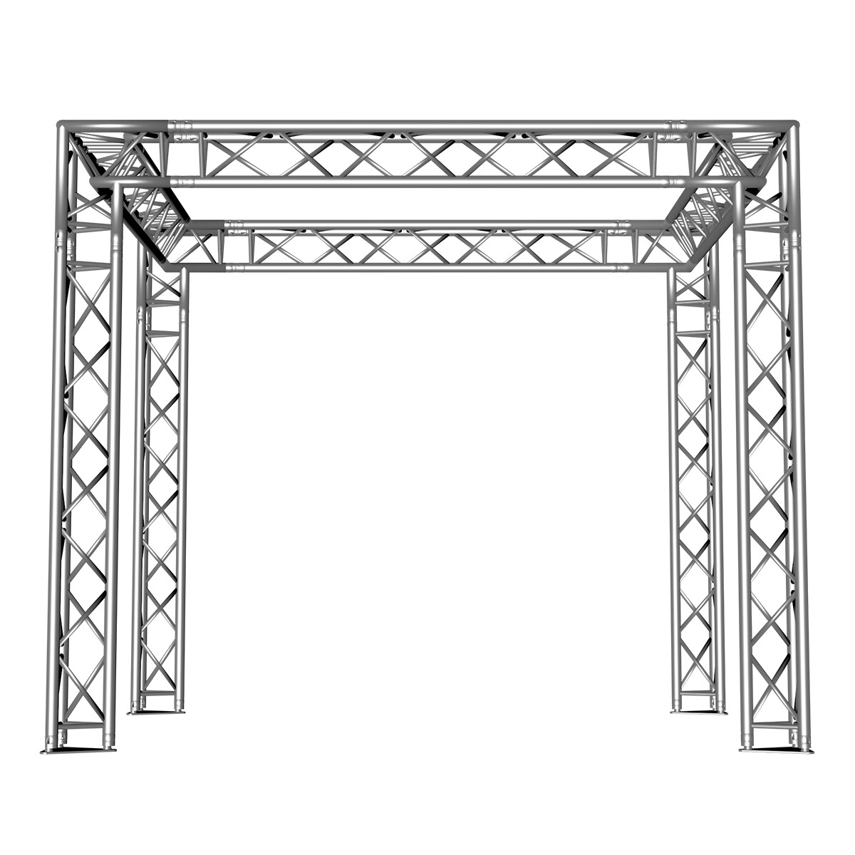 FORTEX FX33 driehoek truss beursstand carré 3x3x2,5 m FORTEX FX33 driehoek truss beursstand carré 3x3x2,5 m