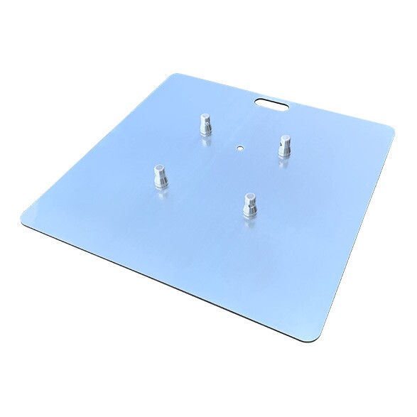 Universele truss baseplate staal 73 x 73 cm - 6mm dik verzinkt Universele truss baseplate staal 73 x 73 cm - 6mm dik verzinkt