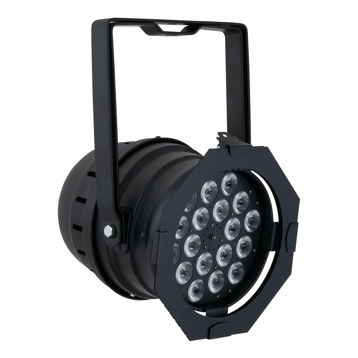 Showtec Q4-18 Par 64 LED spot - kort zwart Showtec Q4-18 Par 64 LED spot - kort zwart