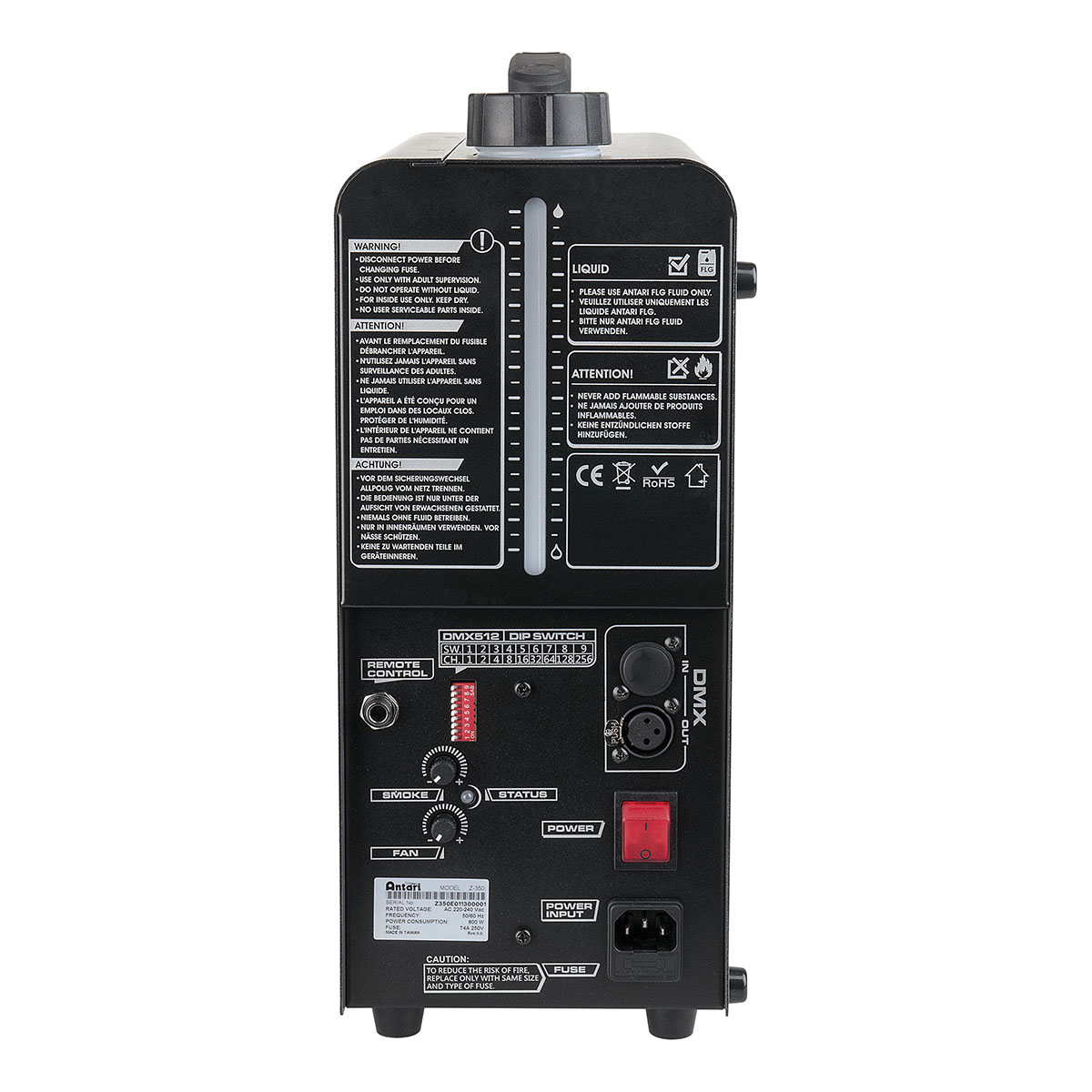 Antari Z-350 Professionele Fazer - 800W Antari Z-350 Professionele Fazer - 800W