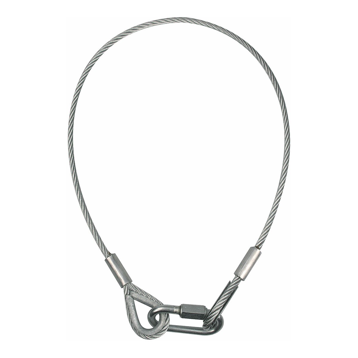 Showgear Veiligheidskabel Ø 8mm 100cm Showgear Veiligheidskabel Ø 8mm 100cm