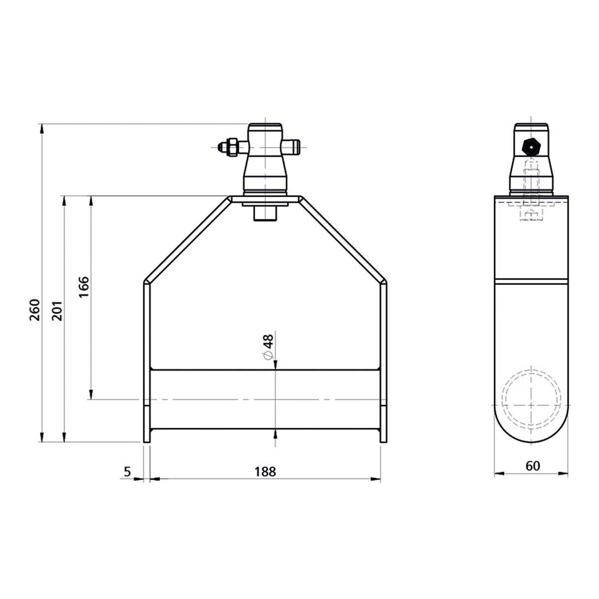 Showgear Single Downrigger Zwart (FT/FQ) Showgear Single Downrigger Zwart (FT/FQ)