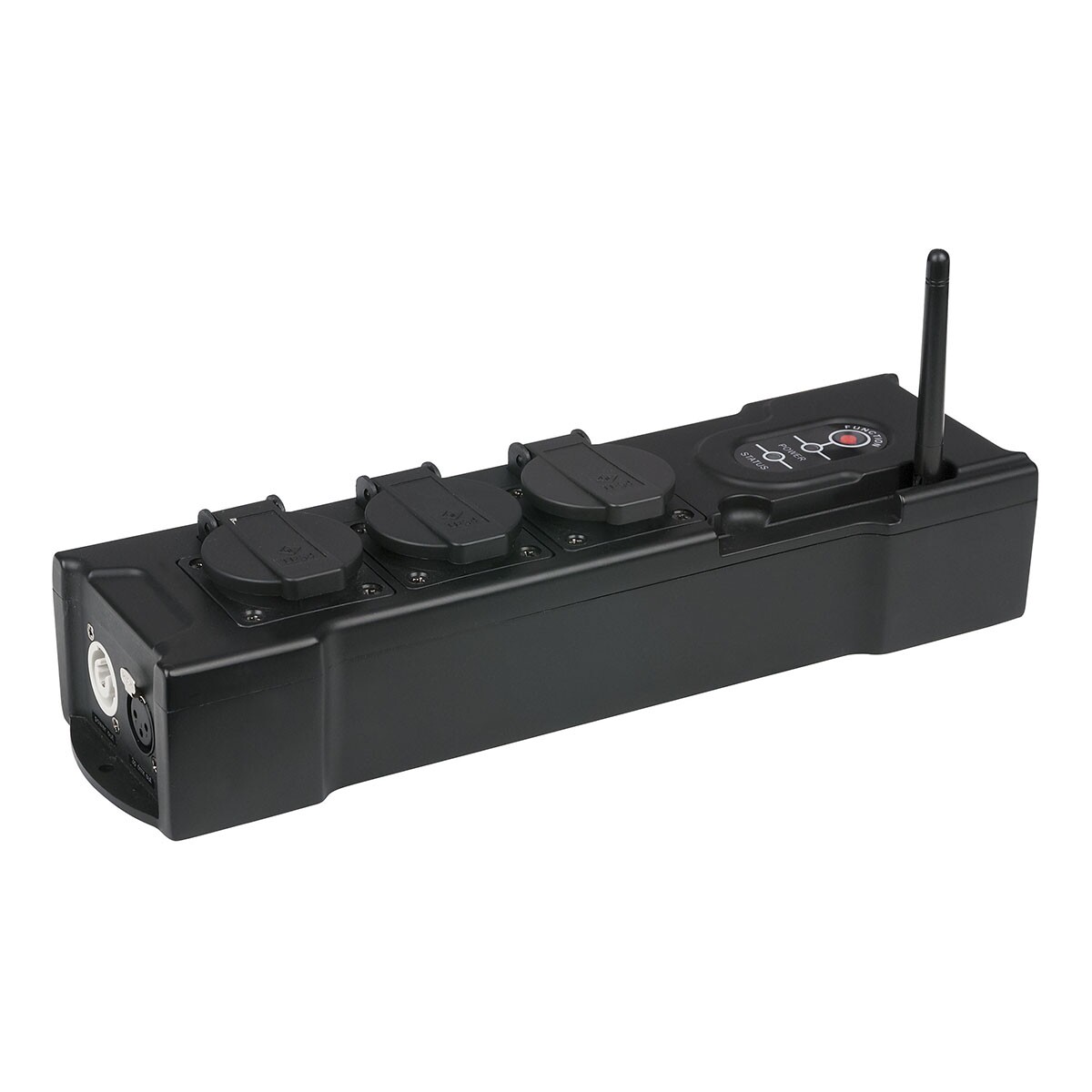 Showgear PowerBOX 3 verdeeldoos 3-weg met PowerCon en W-DMX Showgear PowerBOX 3 verdeeldoos 3-weg met PowerCon en W-DMX