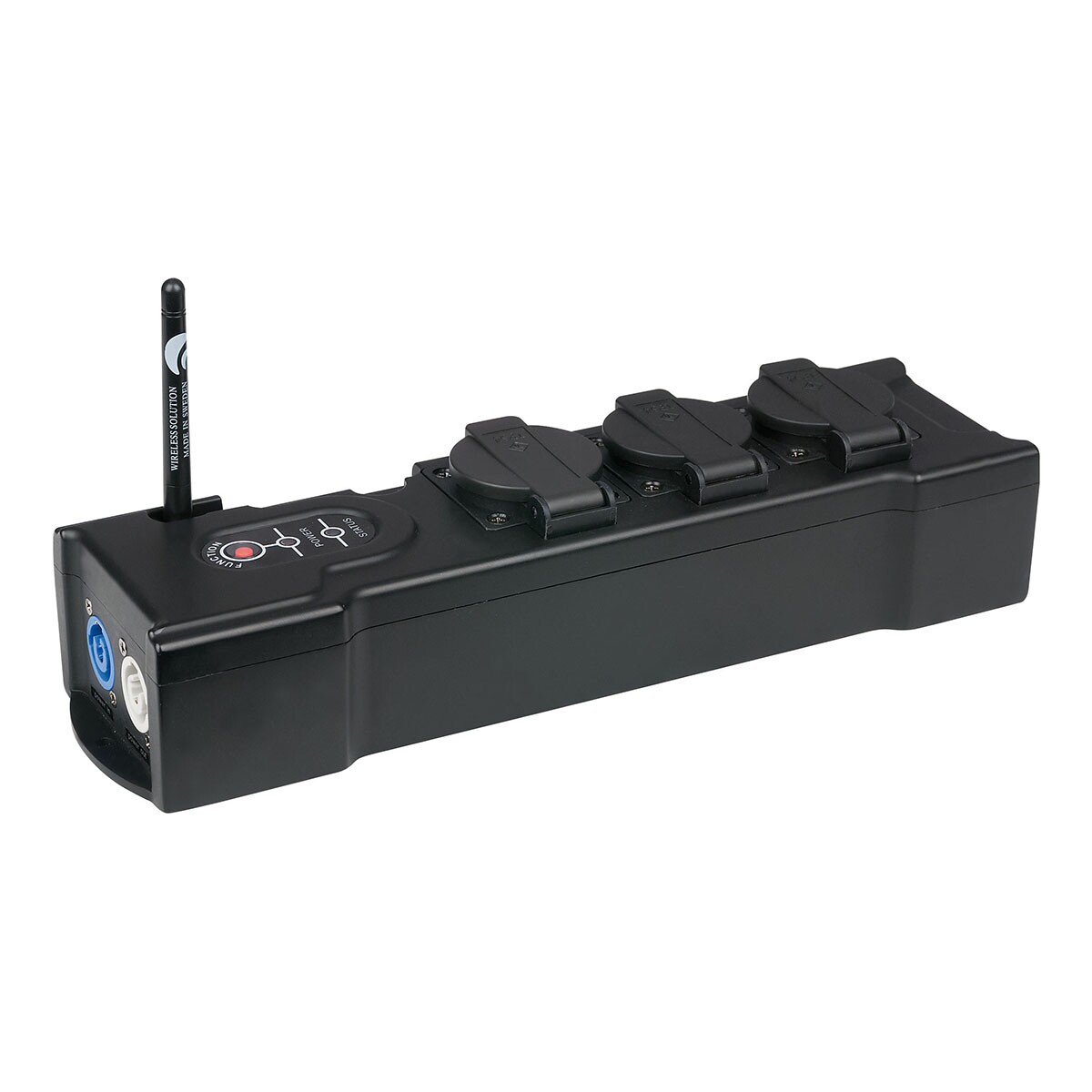 Showgear PowerBOX 3 verdeeldoos 3-weg met PowerCon en W-DMX Showgear PowerBOX 3 verdeeldoos 3-weg met PowerCon en W-DMX