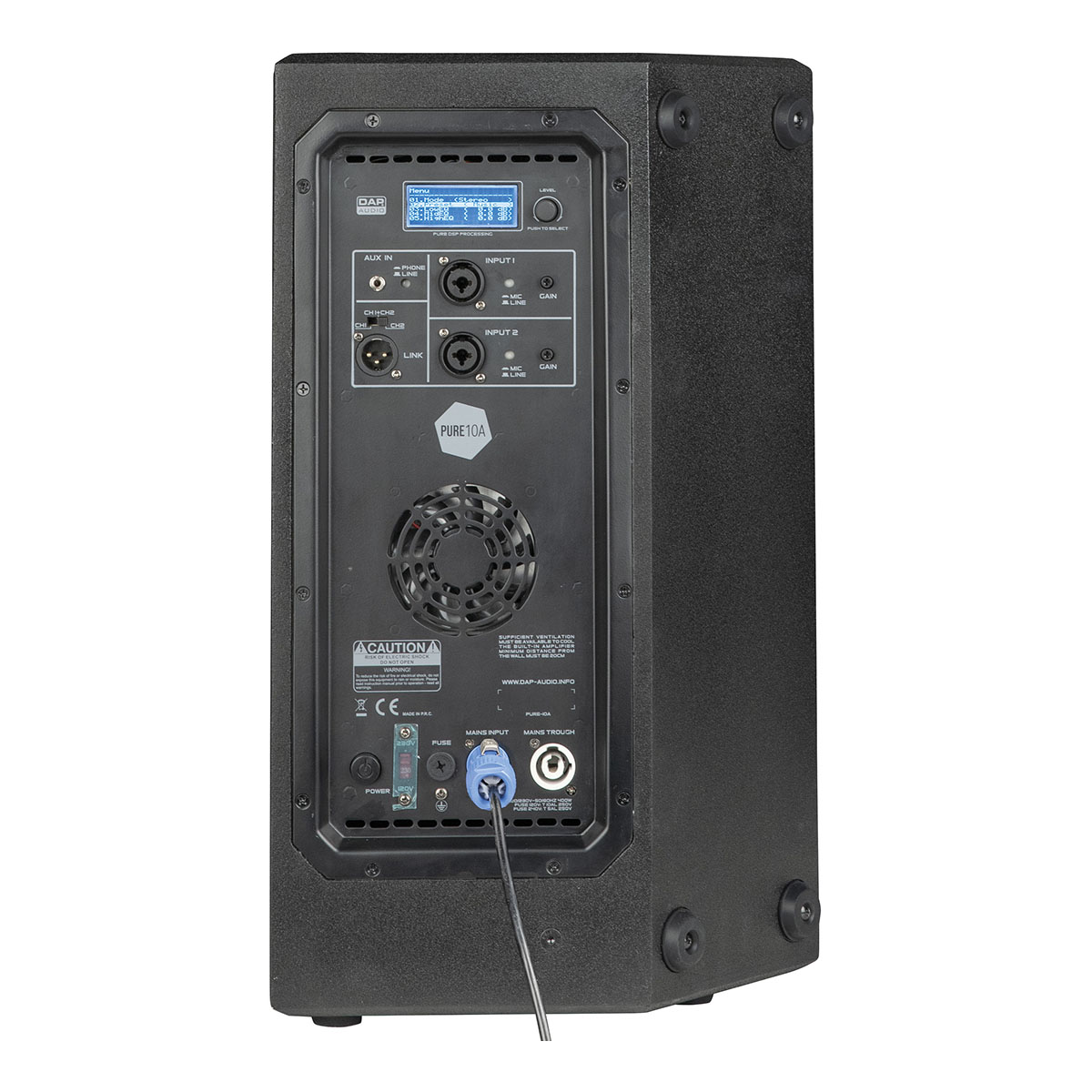 DAP Pure-10A Actieve 2-weg speaker met DSP - 10 inch 600W DAP Pure-10A Actieve 2-weg speaker met DSP - 10 inch 600W