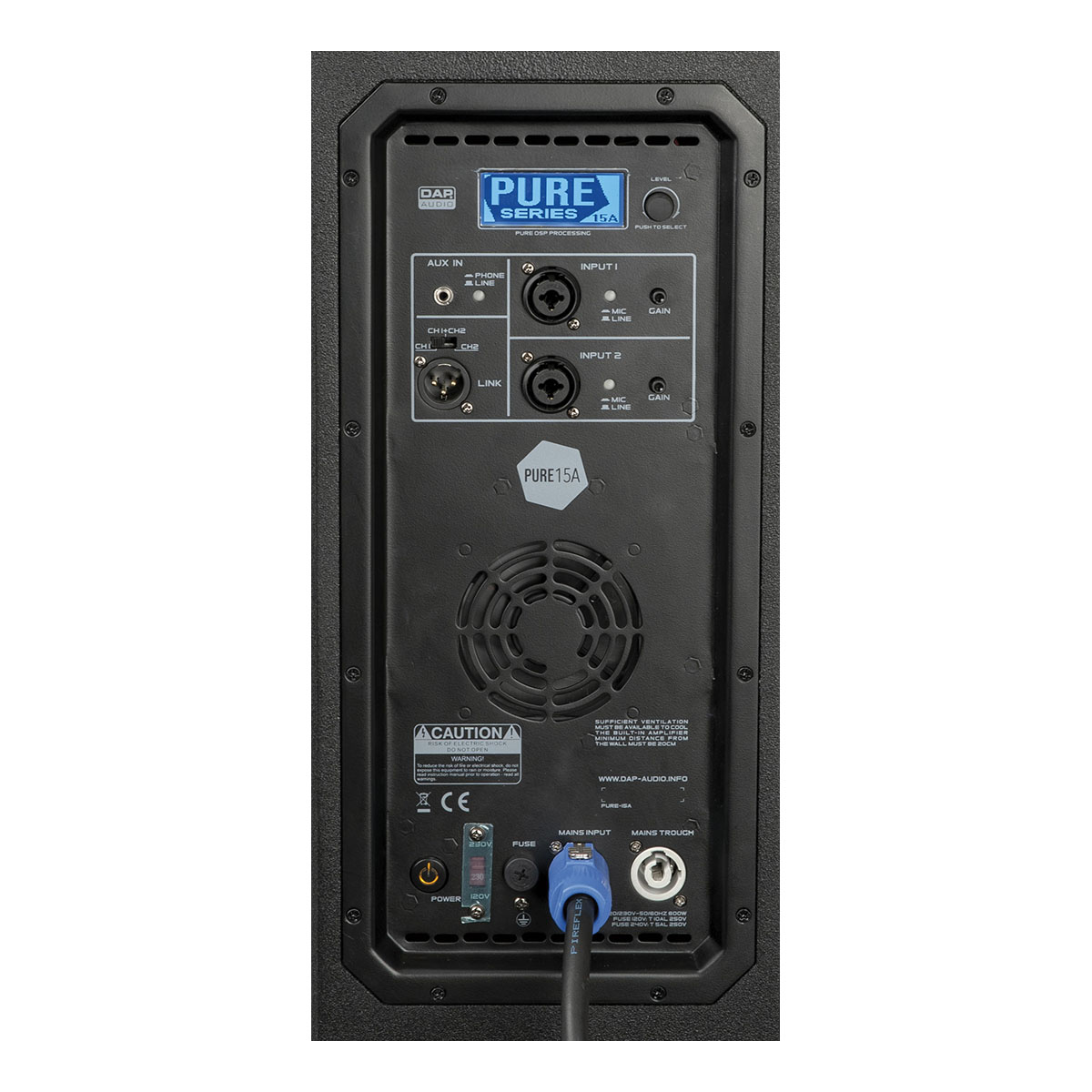 DAP Pure-15A Actieve 2-weg speaker met DSP - 15 inch 600W DAP Pure-15A Actieve 2-weg speaker met DSP - 15 inch 600W